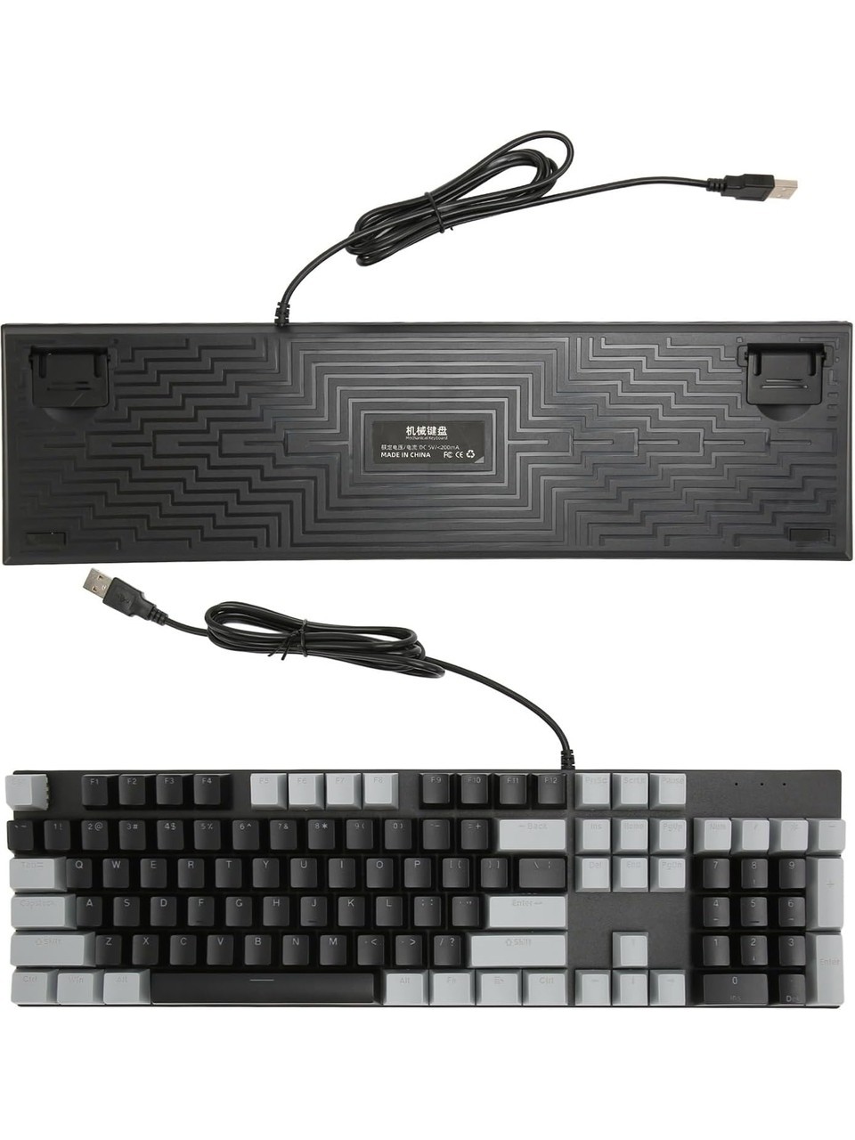 Jedel KL-95D RGB mekanik blue switch 104 tuş oyuncu klavyesi Türkçe Q kablolu - Blue Switch Mekanik Rgb Efekli Işıklı Oyuncu Q-TR - Jedel